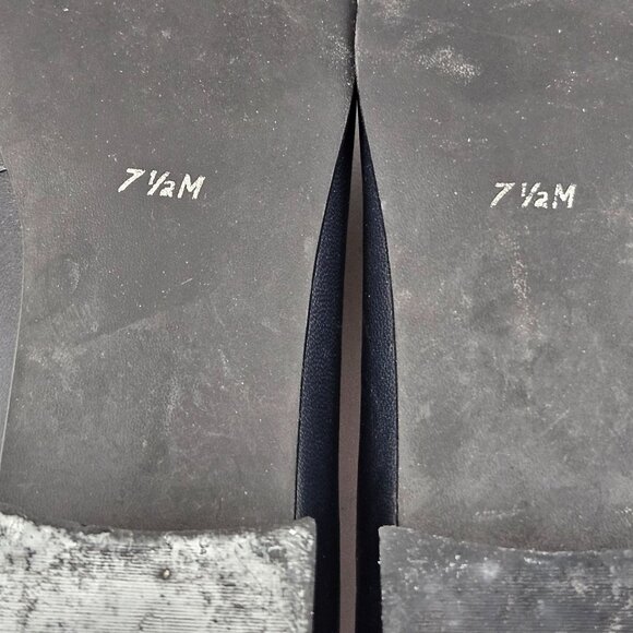 Easy Spirit Womens Size 7.5M Anti Gravity Blue Leather Square Toe Heels Brazil - Picture 8 of 8